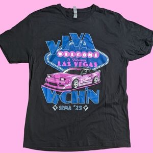 👀 SOLD OUT ONLY 80 MADE Viva Vich’n - Vegas 23 Large Nissan 180SX Drift T Shirt